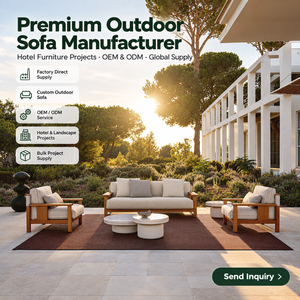 Luxury Modern Hotel <b>Patio</b> Solid <b>Wood</b> Uv Resistant Coffee Table Garden Planters Landscape Dining <b>Set</b> Outdoor Furniture Yk-sf-v11 - Product Image 1