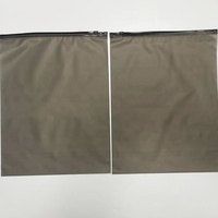 Sacs à fermeture éclair mats noirs en gros pour vêtements, sacs d'emballage en plastique transparent
