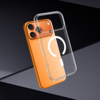 Coque de téléphone transparente antichoc en acrylique, anti-rayures, pour iPhone 18 17 Pro Max, coque magnétique