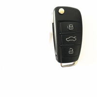 Coque de remplacement pour clé de voiture, télécommande pliable à 3 boutons, compatible avec les modèles Audi A2 A3 A4 A6 A6L A8 Q7 TT