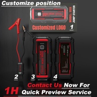 Démarreur de voiture 4-en-1 12V 4000A de pointe avec gonfleur de pneus, compresseur d'air, lumière LED, chargeur USB, batterie externe d'urgence CE ROHS