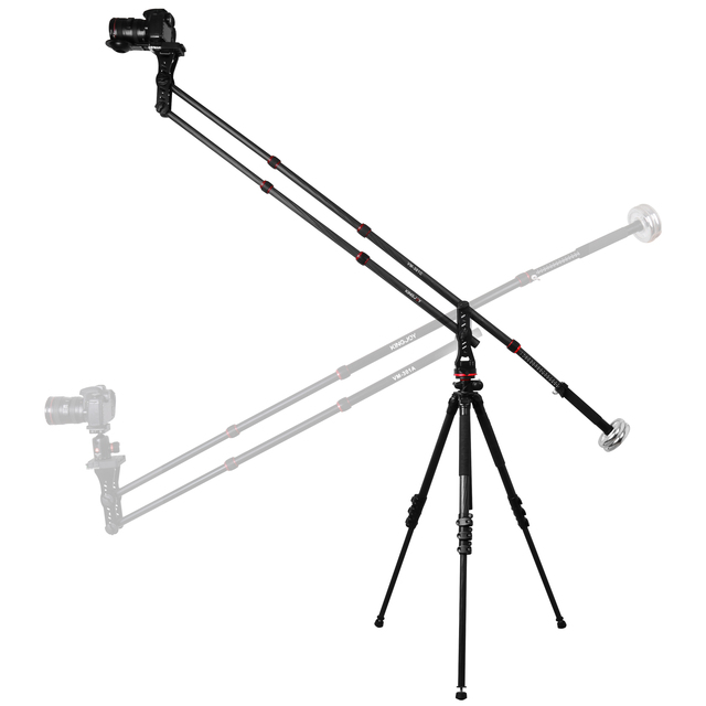 KINGJOY New Professional Carbon Fiber MiniJib Crane for DSLR Camera with 3kg Load Capacity-Guangdong Made