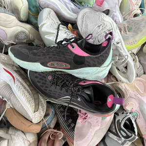 Chaussures de <span class=keywords><strong>basket</strong></span>-ball d'occasion en polyester pour l'été, vente en gros directe d'usine par fournisseur chinois, chaussures de sport de marque d'occasion en vrac - Product Image 1