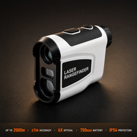 Télémètre laser de golf INORM LAB 1200M avec zoom optique 6x, compensation de pente, batterie rechargeable 750 mAh pour la chasse et le golf