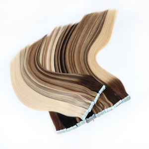 Honor Hair Pronto per la Spedizione, Extension per Capelli Lisci con Nastro Adesivo da 18-22 Pollici, 100% Capelli di Singolo Donatore, Doppia Trama, per Saloni di Lusso - Product Image 4