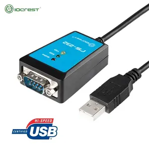 أفضل بائع FTDI 1.8m usb 2.0 محول مسلسل rs232 db9 usb إلى كبل تسلسلي