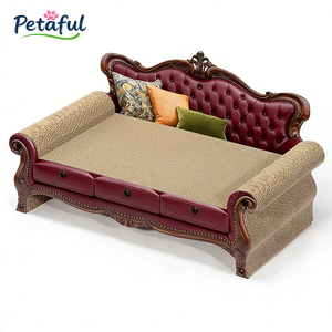 Customized Luxury High Quality Eco-Friendly Interactive <strong>Pet</strong> Toy Sofa-shaped Modern Corrugated Cat Scratcher Durable Carton - Product Image 6