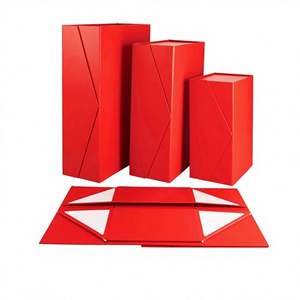 <b>Large</b> Rectangle Flip Cover <b>Gift</b> <b>Box</b> Folding Rigid Paper Flat Grey Board Special Paper UV Stamping Creative Packaging - Product Image 2