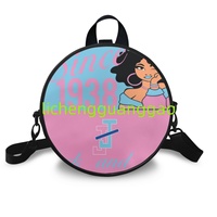 Sac Rond en Tissu Réutilisable de Haute Qualité pour Sororité Nationale Phi Delta Kappaas, Sac de Week-end pour Femme