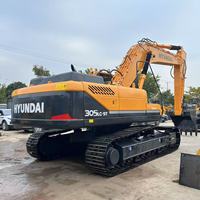 Excavator Crawler Bekas Hyundai R305LC-9T, Bucket 1,38m, Daya 196kW, Berat Operasi 30000kg, Asal Korea