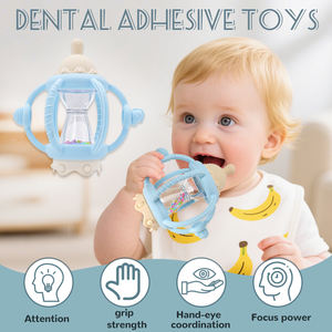 Melikey Jouets de dentition apaisants sans BPA pour bébé Hochet à mâcher <span class=keywords><strong>sensoriel</strong></span> en silicone pour bébé - Product Image 2