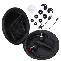 Écouteurs intra-auriculaires à tour de cou à succès avec microphone et contrôle du volume pour écouteurs magnétiques à faible latence 5.0, batterie 110 mAh, IPX-3