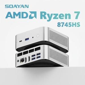 Mini PC Gaming AMD Ryzen 7 8745HS, 32GB DDR5, SSD PCIe da 1TB, 8 Core 16 Thread, Desktop Compatto, <span class=keywords><strong>Computer</strong></span> con Windows 11 Pro - Product Image 1