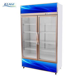 Lujoso soda frigo congelateur congeladora nevera cerveza bebida enfriador refrigerador conjeladores verticales 2 puertas pantalla enfriador - Product Image 3