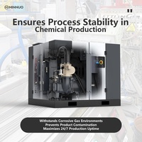 Compresseur d'air à vis à vitesse variable 90KW 120A, compresseur d'air à vis à deux étages, alimentation en air stable pour usine chimique