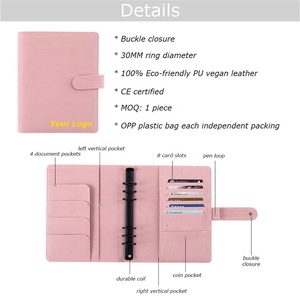 Черное кольцо Yihe, бестселлер, 8 цветов, фольгированные/тисненые, Saffiano Epi кожа A5, переплеты для книг - Product Image 5