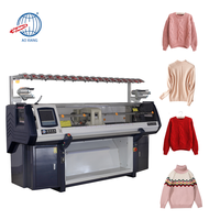 Machine à tricoter plate informatisée par chandail d'école de crochet de vitesse rapide