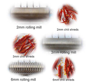 Kommerzielle getrocknete Chili-Schredder <span class=keywords><strong>2</strong></span>/<span class=keywords><strong>3</strong></span>/4/6mm elektrische Schneide maschine Kleine Lebensmittelschredder-Verarbeitung maschine - Product Image 4