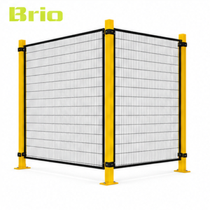 Barrière de sécurité pour cellules robotisées Brio, clôture en treillis métallique, panneau de barrière périmétrique conforme aux normes EN ISO <span class=keywords><strong>12100</strong></span> et OSHA - Product Image 6