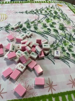 Tapis de jeu de mahjong de Noël en caoutchouc de haute qualité, antidérapant, carré, imprimé, qualité professionnelle, prêt à être expédié