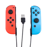 Accesorios para Nintendo Joycon, Cable de Carga Rápida USB 2 en 1 de 2.5 m para Nintendo Switch, Controlador Izquierdo y Derecho, Carga 2 en 1