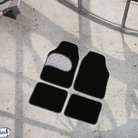 Luxury Modern Car Interior Carpet Mats PVC Non-Slip Washable Foot Mat Rug 4 Pieces Non-Slip Auto Foot Mats Car Mat Accessories