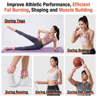 Bandes de poignet et de cheville lestées en silicone, étanches, pour le yoga, la course à pied, la musculation et l'entraînement