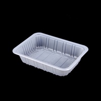 Boîte d'emballage agricole rectangulaire transparente jetable en PP recyclable de 0,5 mm d'épaisseur de la marque JIANXIN 1813-4 pour les chips de pommes de terre