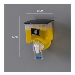 Dispensador de Aceite y Vinagre de Plástico para Montar en la Pared, Modelo EE049, Contenedor Tipo Caja para Condimentos - Product Image 3