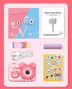 Día DE LOS NIÑOS Regalos de cumpleaños Juguetes Cámara 2,0 pulgadas 1080P Mini portátil de dibujos animados Selfie Video <span class=keywords><strong>Recorder</strong></span> D32 Cámara digital para niños - Product Image 5