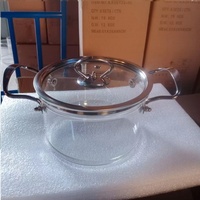 Ensemble de casseroles en verre résistant à la chaleur, avec poignée, logo personnalisé