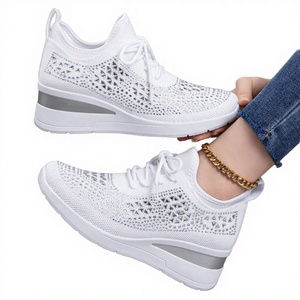 QLFashion Womens Sporty Summer Sports <b>Shoes</b> Flying Woven Upper Breathable Comfortable Flat Heeled Casual Soft Sole 231 - Product Image 3