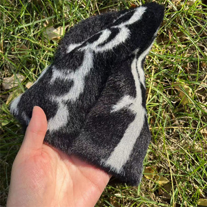 หมวกบีนนี่ไหมพรมถักลายแจ็คการ์ดหนานุ่ม อุ่นสบาย แบบสั่งทำพิเศษ สำหรับฤดูหนาว แฟชั่นใหม่ล่าสุดสำหรับผู้ใหญ่และเด็ก - Product Image 3