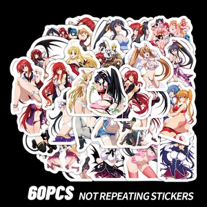 Autocollants Eco-Friendly <span class=keywords><strong>High</strong></span> <span class=keywords><strong>School</strong></span> <span class=keywords><strong>DXD</strong></span> en Gros, 60 Pièces, Vinyle, Fille Anime pour Coque de Téléphone, Décoration de Skateboard - Product Image 6