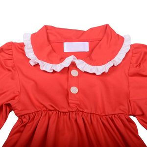 Robe trapèze mi-longue en coton imprimé personnalisée avec nœud tourbillonnant pour bébés et tout-petits, collection automne, vente en gros - Product Image 3