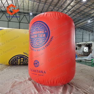 Reuze opblaasbare cilinder waterboeien open <span class=keywords><strong>water</strong></span> opblaasbare kegelboeien zwemboei voor watersportreclame - Product Image 3