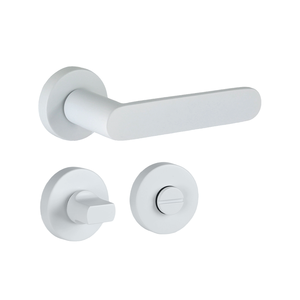 Modern <b>Bathroom</b> Stainless Steel Interior <b>Door</b> Handle Luxury <b>Door</b> Contemporary Style with <b>Lock</b> Easy Installation Ambidextrous - Product Image 1
