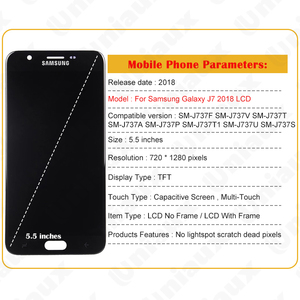 Display TFT di Alta Qualità per Smartphone, Schermo Touch con Risoluzione 720x1280, Testato al 100% per Telefoni Cellulari <span class=keywords><strong>J7</strong></span> 2018 da 5.5'' - Product Image 6