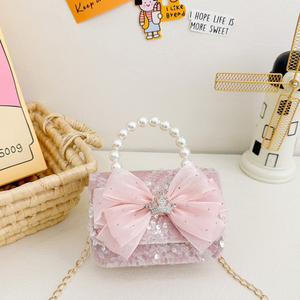 Wholesale Girls Cute Flower Pearl Candy <b>Bag</b> <b>Mini</b> Shoulder <b>Bag</b> Lightweight Small Coin Purse - Product Image 6