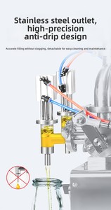 100-1000ml Double Head <b>Filling</b> <b>Machine</b> With Heating & Mixing Function 100-1000ml Double Head <b>Filling</b> <b>Machine</b> With Heating 100-10 - Product Image 4