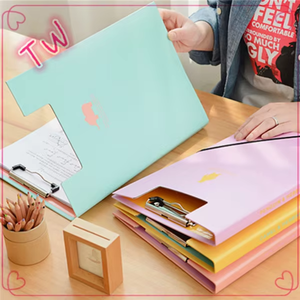 Porte-documents en métal inoxydable avec clip, classeur à papier couleur pour usage <span class=keywords><strong>de</strong></span> bureau 001 - Product Image 4