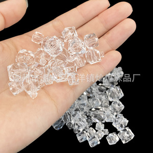 Acrylic Ice Cubes Transparent Square Loose <b>Beads</b> For Jewelry Making DIY Craft Supplies - Product Image 4