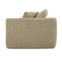 Canapé-lit carré moderne inclinable et extensible, rembourré en éponge compressée, pour salon, appartement, hôtel ou villa