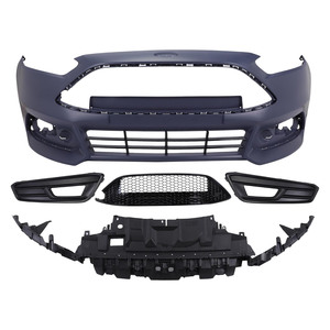 Kit de carrosserie de pare-chocs avant de style ST pour <span class=keywords><strong>Ford</strong></span> Focus 2015-2018, mise à niveau MK3.5, kit de conversion de pare-chocs extérieur de style ST - Product Image 1