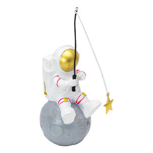 Figura de astronauta pescando estrellas de resina, decoración creativa para el hogar, regalo de cumpleaños, adorno para dormitorio - Product Image 5