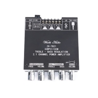 Carte amplificateur de subwoofer sans fil ZK-TB21 TPA3116D2 5.0 50WX2+100W 2.1 canaux, amplificateur audio stéréo basse puissance, certifié CE ROHS