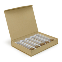 Custom logo Printed Chinese Tea Box Gift Set Test Tube Gift Boxe Packaging for Tea