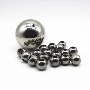 铁球钻孔6毫米8毫米10毫米12毫米20毫米50毫米低碳钢带孔球