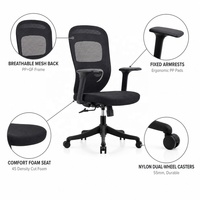 Chaise de bureau ergonomique moderne en maille de haute qualité, réglable en hauteur, pour le bureau à domicile et usage commercial – Offre Spéciale