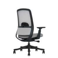 Nouvelle chaise de bureau pivotante inclinable ergonomique en tissu maillé noir confortable et unique, chaise de travail de qualité supérieure
